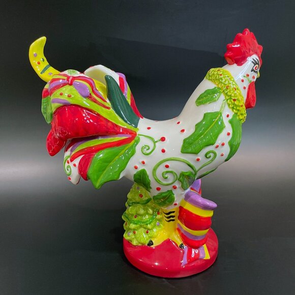 Christmas Poultry in Motion Rooster “HOLLY DAYS” Sharon Neuhaus - Picture 6 of 9